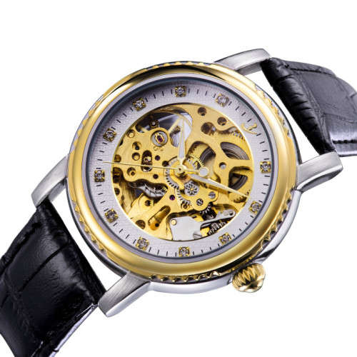 *DIAMONDS* FLENT Diamond Chronograph Automatic Hollow Timepiece