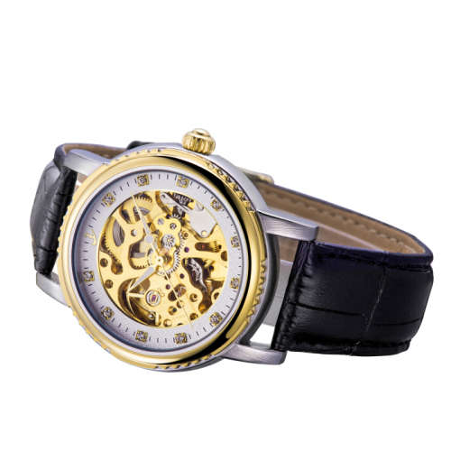 *DIAMONDS* FLENT Diamond Chronograph Automatic Hollow Timepiece