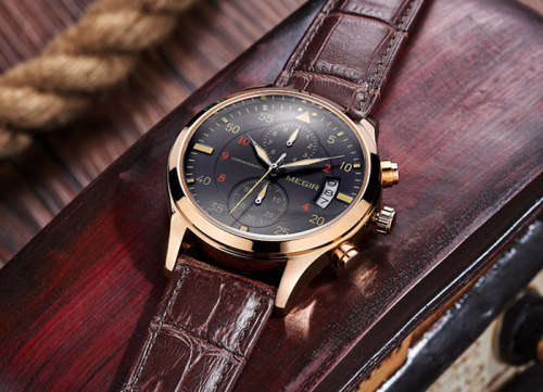 *FULLY-LOADED* MEGIR Waterproof & Working Sub-Dials Full Spec Luxurious Timepiece