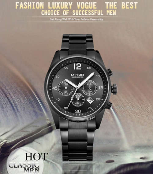 *JUST IN* MEGIR PRO Working Sub-Dials & Date Function Luxurious Timepiece