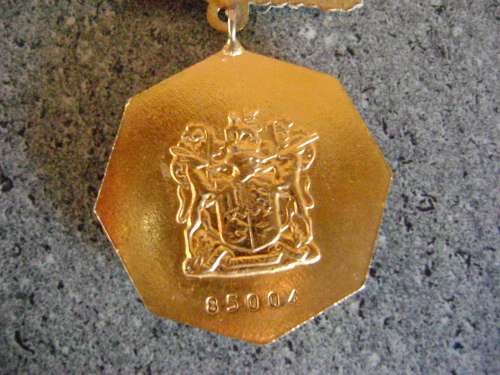 SADF PRO PATRIA MEDAL. NUMBER 85004.