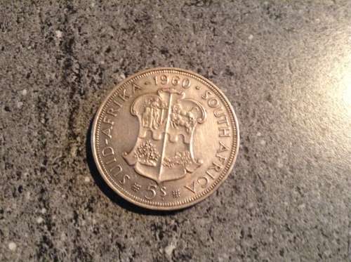1960 SILVER UNION OF SA CROWN.