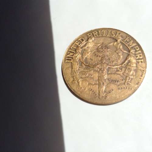 RARE 12/5/1937 UNITED BRITISH EMPIRE CORONATION OF K/G VI AND Q ELIZABETH COPPER MEDAL. PROTOTYPE DE