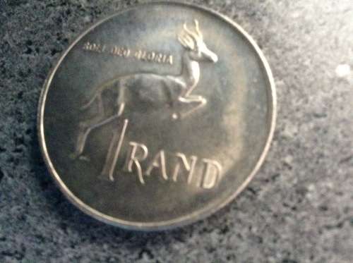 1966 Silver RSA  One Rand coin.
