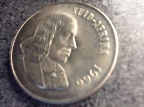 1966 Silver RSA  One Rand coin.