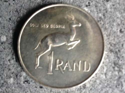 1966 Silver RSA  One Rand coin.