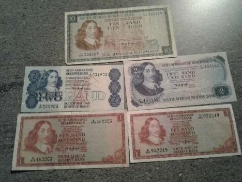 Thinus De Jongh RSA Banknotes.