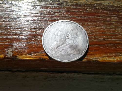 5.2 Grams fine silver.1896 ZAR 1 SHILLING COIN.