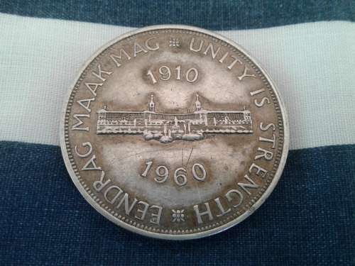 1960 UNION OF SA. SILVER CROWN.