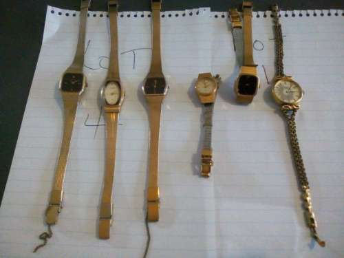 6 Orient Ladie's watches.Untested .perhaps batteries only.