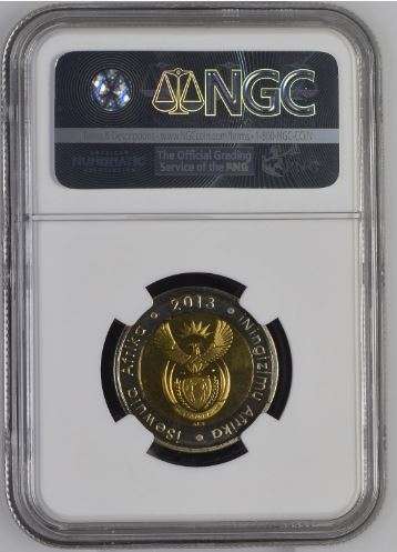 2013 `oom Paul` R5 with Coin World mintmark NGC graded PL66 !!