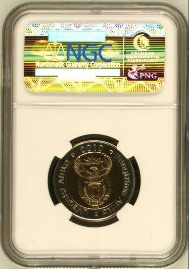 2010 "oom Paul" R5 with Coin World mintmark NGC graded MS66 !!