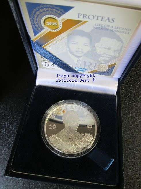 2015 Protea Proof Silver R1 coin!! Mandela Life of a Legend