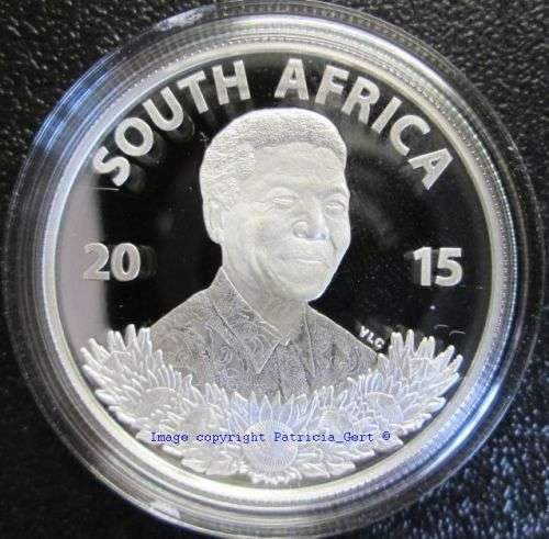 2015 Protea Proof Silver R1 coin!! Mandela Life of a Legend