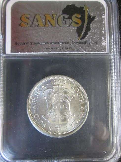 1958 Two Shillings SANGS graded MS64!!