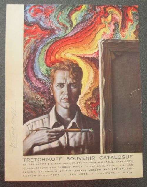 TRETCHIKOFF Colour prints spiral bound book & two Souvenir catalogues & one extra print signed !!!
