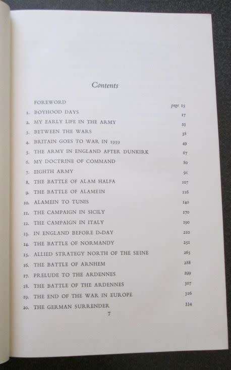 The Memoirs of Field-Marshal The Viscount Montgomery of Alamein, K.G, 1958, 1st edition
