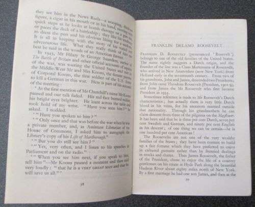Four Modern Statesmen: Churchill, D. Roosevelt, Stalin, Kai-Shek - Living Names