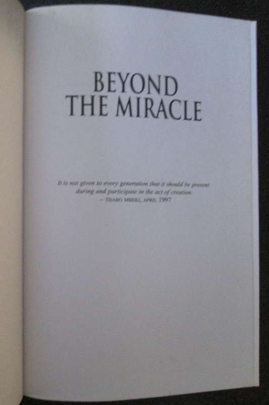 BEYOND THE MIRACLE Inside the New South Africa by Allister Sparks - 2003, Excellent Condition