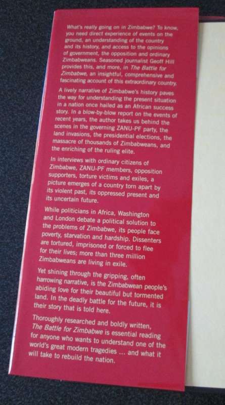 Battle For Zimbabwe - The Final Countdown by Geoff Hill (Hardcover) 2003