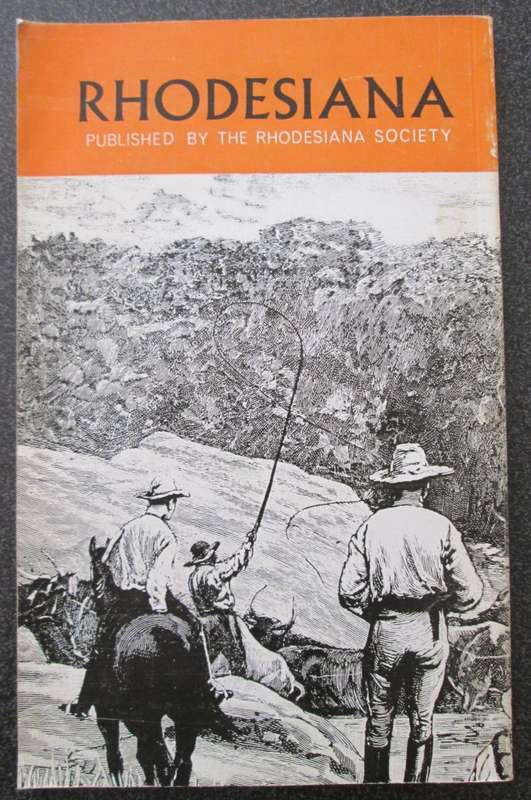 Rhodesiana, Publication No. 21, December, 1969