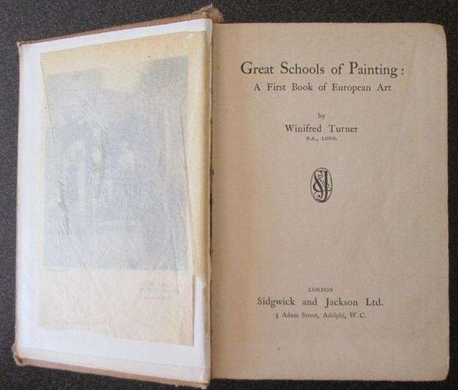 Great Schools of Painting by Winifred Turner, 1915 First Edition, Scarce Book