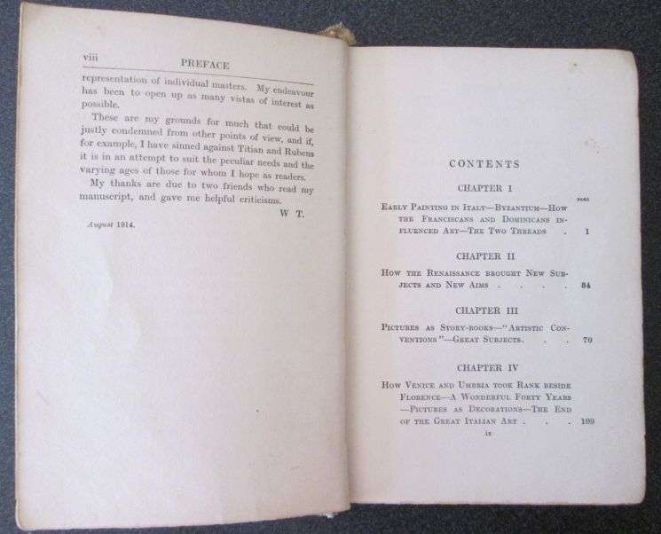 Great Schools of Painting by Winifred Turner, 1915 First Edition, Scarce Book