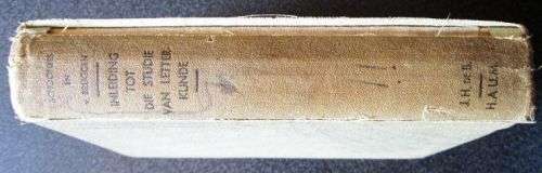 Inleiding tot die Studie Van Letterkunde  by  Schoonees, P.C., Van Bruggen, J.R.L. ,1942