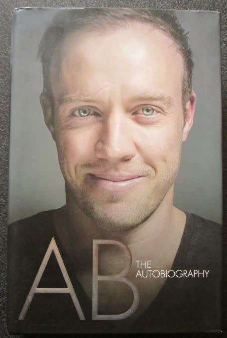 AB The Autobiography hardcover, Macmillan, 2016