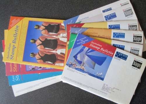80 Australian Post Stamp Bulletin Books, 1987 - 2002, No 191 - 265