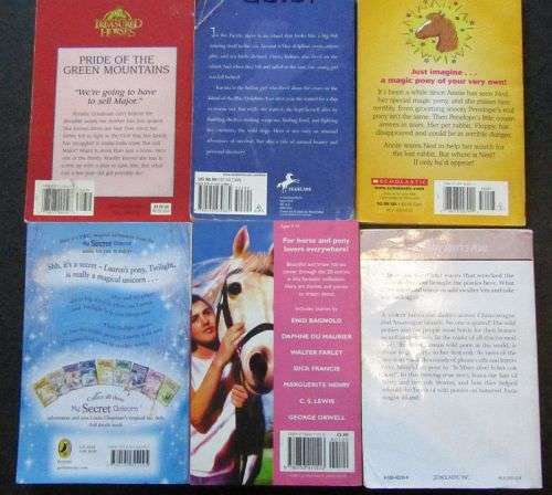 I LOVE HORSES and DOLPHINS Books for Girls, 8 - 11 Years Old, 6 Books Set