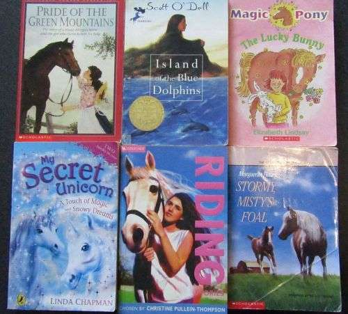 I LOVE HORSES and DOLPHINS Books for Girls, 8 - 11 Years Old, 6 Books Set