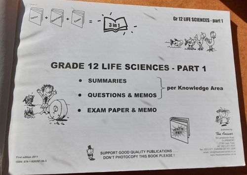 GR 12 LIFE SCIENCES P1+P2, NotesQuetionsAnsw `3 in 1` Helena Fouche Liesl Sterrenberg, Answer Series