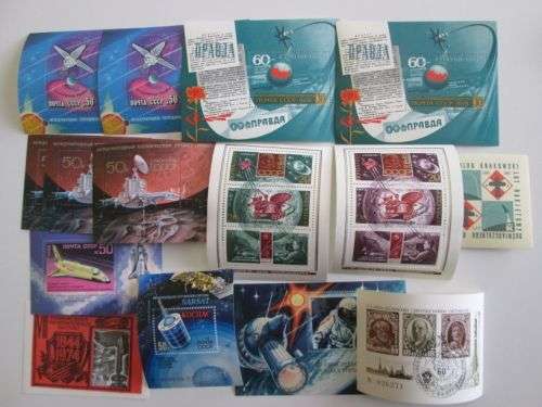 Russia miniature sheets, space related