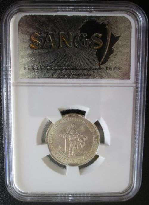 1946 Shilling SANGS graded AU58 !!