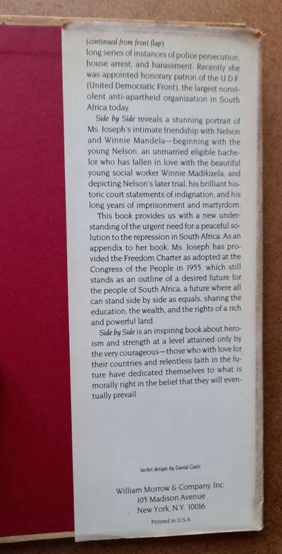 Side by Side-Personal Account of One South African Woman`s Struggle Against Apartheid, Helen Joseph