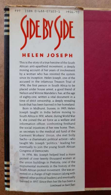 Side by Side-Personal Account of One South African Woman`s Struggle Against Apartheid, Helen Joseph