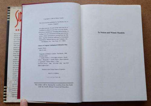 Side by Side-Personal Account of One South African Woman`s Struggle Against Apartheid, Helen Joseph