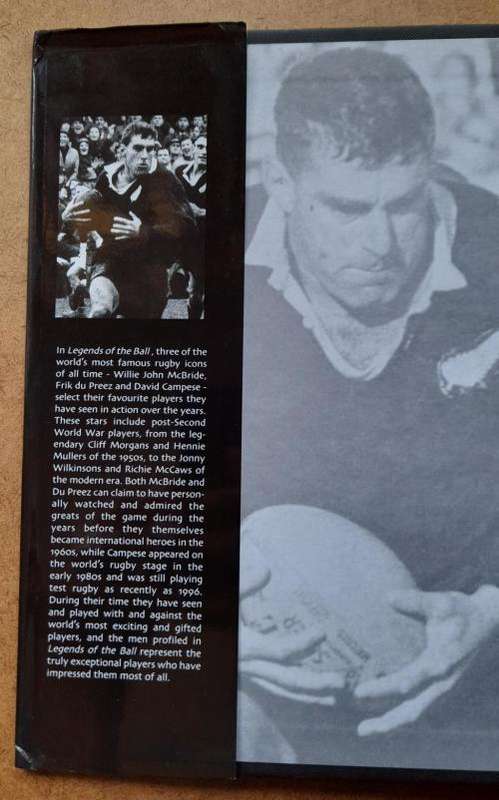 Legends of the Ball, Rugby`s Greatest Players by Chris Schoeman