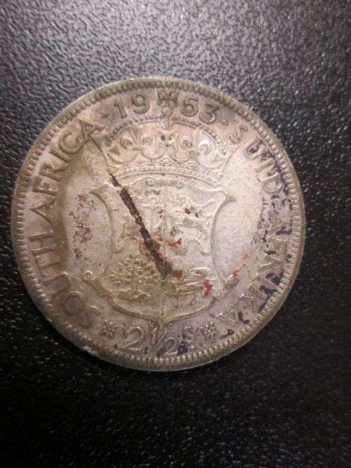 1953 Half Crown with one side blank!! Error, or forgery or post mint damage?