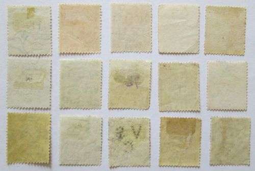 1912-1913 King George V Set of 15 Stamps + extras