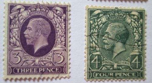 Great Britain 1924-1928 King George V Set of 12 Stamps+ 2 extra