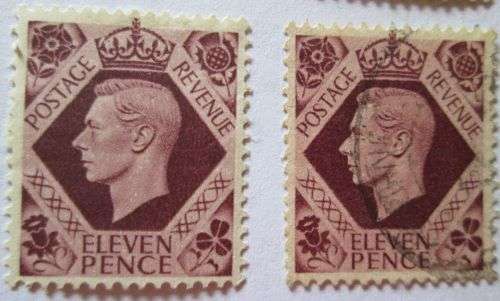 1937-1939 Great Britain King George VI Set 21 Stamps (some doubles)
