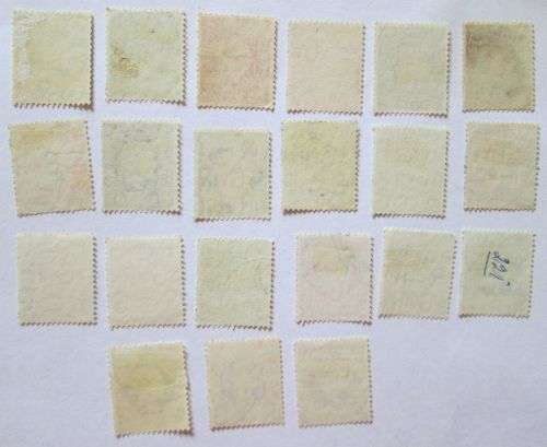 1937-1939 Great Britain King George VI Set 21 Stamps (some doubles)