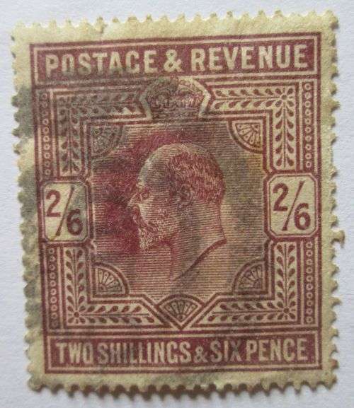Great Britain 1902 King Edward VII Set 3 of Stamps: 2/6, 5S, 10S