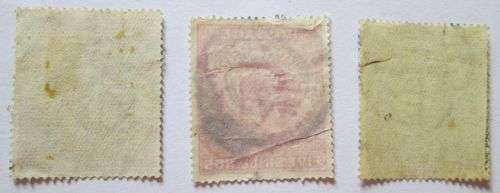 Great Britain 1902 King Edward VII Set 3 of Stamps: 2/6, 5S, 10S
