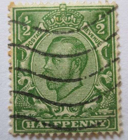 Great Britain 1912 King George V, 4 Stamps Including 1P with Few Shadows on the Lion