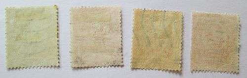 Great Britain 1912 King George V, 4 Stamps Including 1P with Few Shadows on the Lion