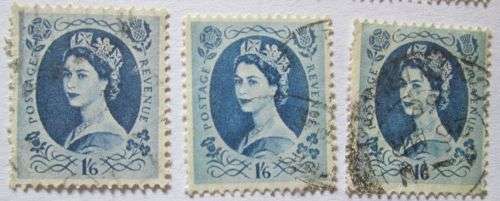 1955 - 1958 Great Britain Queen Elizabeth II - Set of 18 + Extras, 42 Stamps in Total