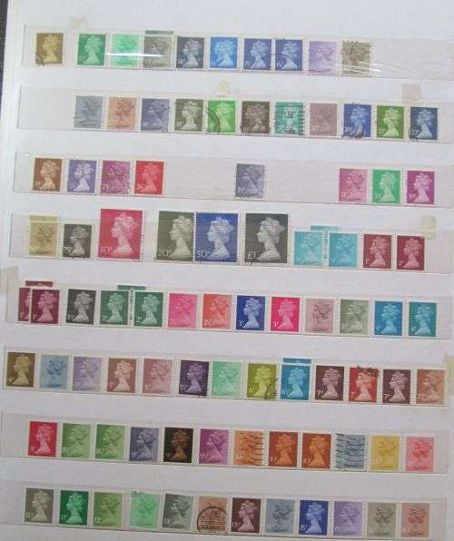 Great Britain 1968 - 2013 Queen Elizabeth II : Design Arnold Machin Engraving Over 130 Stamps !!